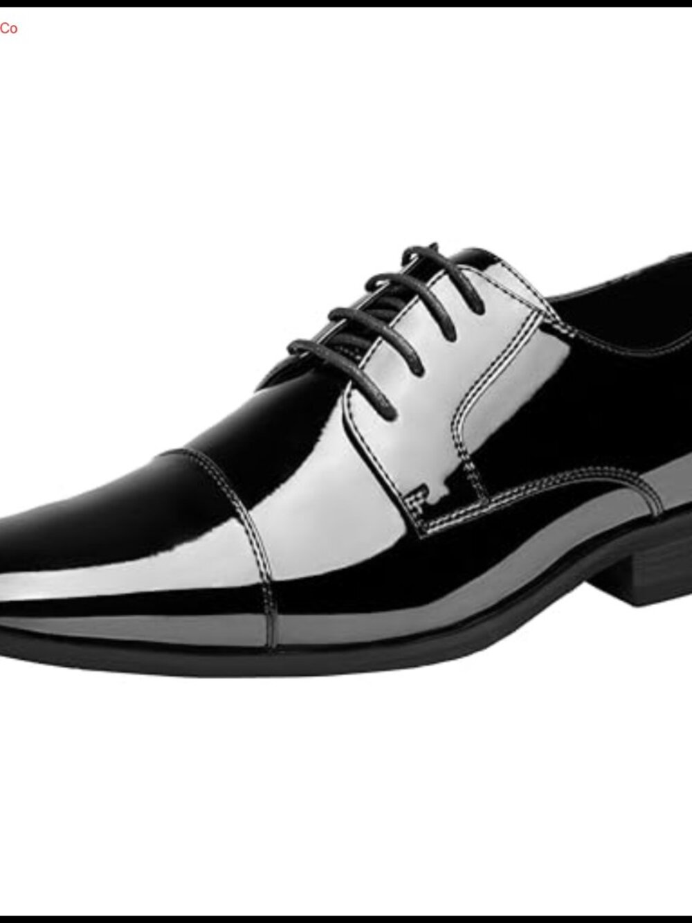 Mens Patent Leather Tuxedo Oxford Dress Shoes Cap Toe Lace-Up
